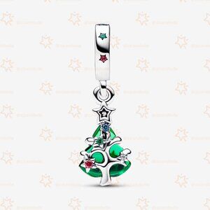 Pandora Sparkling Christmas Tree Dangle Charm